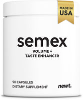 Newt SEMEX bottle pouring to support daily semen volume and wellness.
