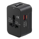 NEWVANGA travel adapter USB-C port enables fast on-the-go charging.