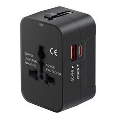 NEWVANGA travel adapter USB-C port enables fast on-the-go charging.