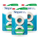 Nexcare Flexible Clear Tape pack shown for discreet, transparent coverage and quick fixes