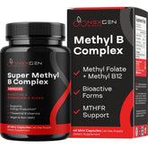 NexGen Blends Methylated B Complex bottle label highlights bioactive vitamins for better absorption