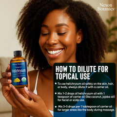 Nexon Botanics Helichrysum oil drops ready for precise skin care experiments