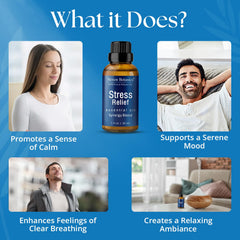 Nexon Botanics Stress Relief diffuser mist filling a room with serenity
