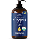Nexon Botanics Organic Vitamin E Oil Bottle in amber container for protection and easy application.