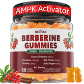 Nextdia Berberine Gummies bottle front showing the 60-count sugar-free daily wellness format.