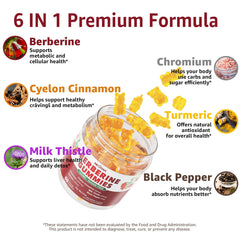 Nextdia Berberine Gummies Cinnamon scene highlighting Ceylon cinnamon in flavor