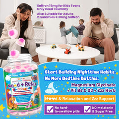 Nextdia Kids Sleep Gummies pack closeup highlighting delicious fruit flavor