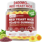 Nextdia red yeast rice gummies 2400mg bottle front for heart health support