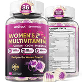 Nextdia Women 50+ Multivitamin Gummies bottle shows comprehensive bone and energy support