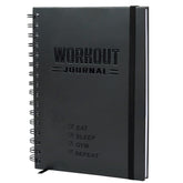 Nextnoid hardcover fitness journal cover with durable build for gym use.