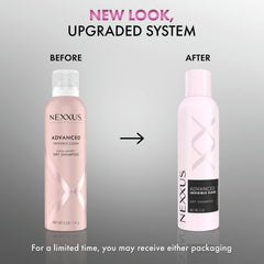 Nexxus dry shampoo invisible finish for a natural look with no residue.