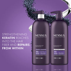 Nexxus Keraphix masque jar-1 showing intensive repair formula.