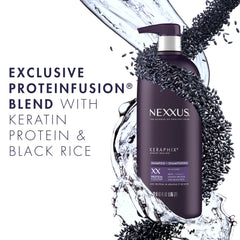 Nexxus Keraphix masque jar-2 close-up on creamy texture.