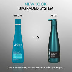 Nexxus Ultralight Smooth foamy lather ready for gentle cleansing.