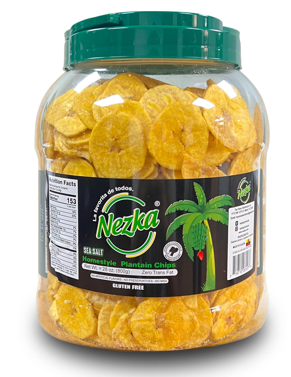 Nezka Lightly Salted Plantain Chips pack shot, gluten-free snack option for anytime cravings