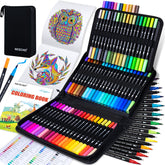 Nicecho 72 colors dual-tip markers set for vibrant artwork and smooth blending