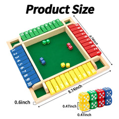 Nicecho Shut The Box colorful dice set ready to roll