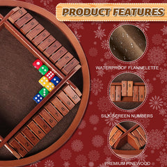 Nicecho Shut The Box felt surface reduces noise during play