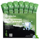 nicedae travel mouthwash packet showing compact on-the-go freshness