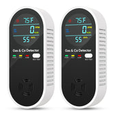 NICGOL 4-in-1 detector front view detects gas and CO for proactive safety.