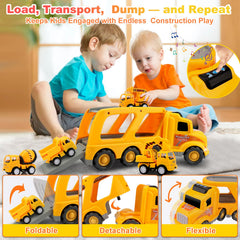Nicmore big construction truck ready for action and pretend work.