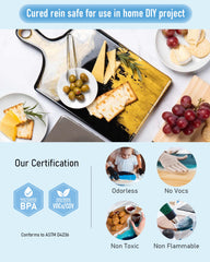 Nicpro epoxy resin for food-safe coatings on dishes and surfaces.