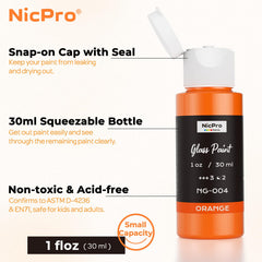 Nicpro glossy enamel on glass yields smooth, opaque finishes