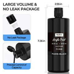 Nicpro semi-gloss finish dries quickly for textured crafts.
