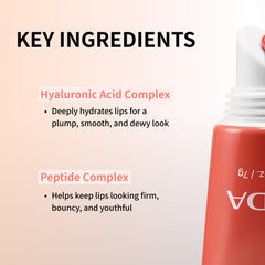 NIDA Lip Serum offers a glossy finish for fuller-looking lips