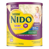 Nido Lacto-Ease powder container promotes shelf-stable toddler nutrition.