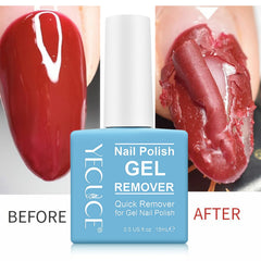 NIFEISHI remover brush-on application demonstrates quick gel polish removal