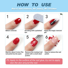 Seal removal tip image explains how to burst the seal for faster removal
