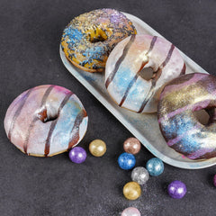 NiHome purple cookie-topper glitter dust creates festive treats.