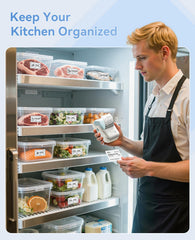 Included rolls display white, transparent, and colorful rounds for versatile labeling