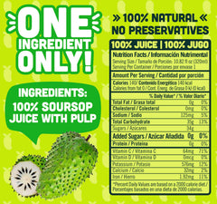 NILO Soursop Juice bottle pouring to reveal fresh tropical flavor.
