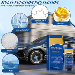 NILUTO car coating spray applied to paint for fast shine and protection