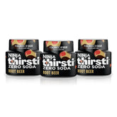 Ninja Thirsti Root Beer bottle showing classic flavor with zero calories