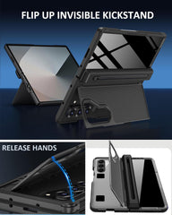 NINKI Z Fold 7 case hidden kickstand offers hands-free viewing.