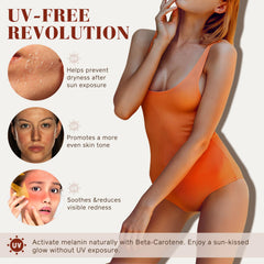 Ninsiec tanning drops added to water for a gradual tan routine