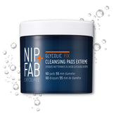 Nip+Fab Glycolic Fix Night Pads Extreme bottle close-up for brighter, smoother skin
