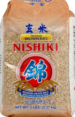 Nishiki Premium Brown Rice cooking in pot releases fragrant steam.