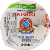 Nishiki steamed white rice trays, six-pack, ready-to-serve side dish