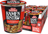 NISSIN Cup Noodle Ramen Bistro gochujang beef in a steaming bowl, ready in minutes.