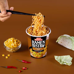 NISSIN Cup Noodle Ramen Bistro Japanese Miso cup opened, restaurant-like flavor in minutes