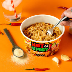 NISSIN Microwave-ready bowl enables effortless meals at home or work.