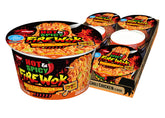 NISSIN Hot & Spicy Fire Wok bowl steaming, bold flavor ready in minutes