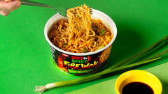 NISSIN Fire Wok microwaves in minutes for a ready-to-eat meal.