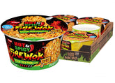NISSIN Hot & Spicy Fire Wok with signature fire sauce packet for bold, quick flavor.