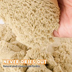 NiToy FlexiSand mold-and-shape play encourages imagination and fine motor practice.