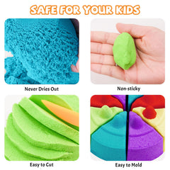 NiToy FlexiSand red color pack ideal for vivid shaping and molding fun